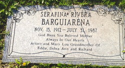 Serafina <I>Rivera</I> Barguiarena 