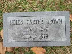 Helen <I>Carter</I> Brown 