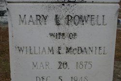 Mary L <I>Powell</I> McDaniel 