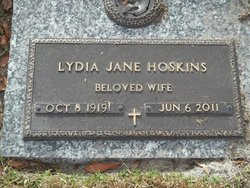Lydia Jane <I>Combs</I> Hoskins 