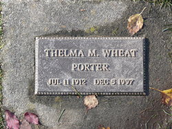 Thelma Marguerite <I>Wheat</I> Porter 