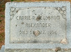 Carrie Rebecca <I>Neusbaum</I> Alexander 