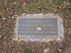 Phyllis Anne <I>Mathieson</I> Early 