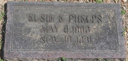 Elsie E. <I>Lane</I> Phelps 