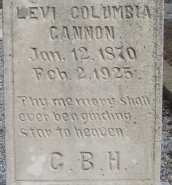 Levi Columbia “Lee” Cannon 