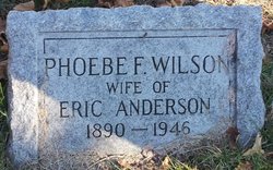 Phoebe F <I>Wilson</I> Anderson 