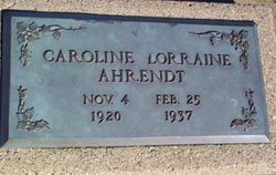 Caroline Lorraine Ahrendt 