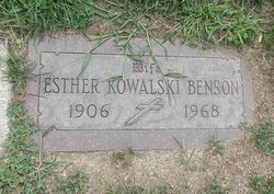Esther <I>Kowalski</I> Benson 
