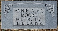 Annie <I>Alvis</I> Moore 