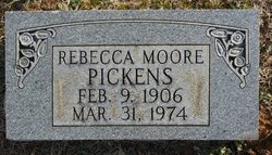 Rebecca <I>Moore</I> Pickens 