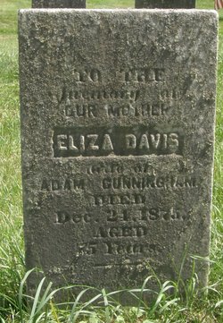 Eliza <I>Davis</I> Cunningham 