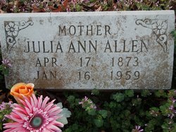 Julia Ann <I>Pennington</I> Allen 