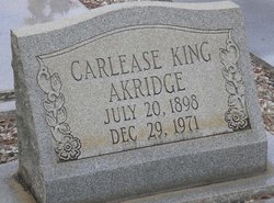 Carlease <I>King</I> Akridge 