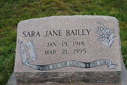 Sara Jane <I>Goodman</I> Bailey 