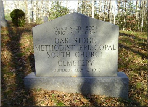 Oak Ridge Methodist Church Cemetery