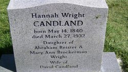 Hannah Ann <I>Wright</I> Candland 
