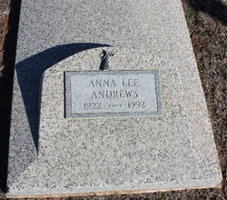 Anna Lee <I>Walker</I> Andrews 