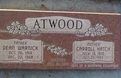 Carroll <I>Hatch</I> Atwood 