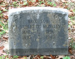 Frank Sublette “Brother Sub” Moseley 