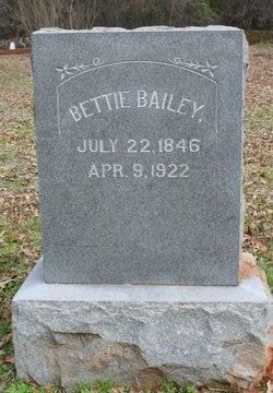 Sarah Elizabeth “Bettie” <I>Moseley</I> Bailey 
