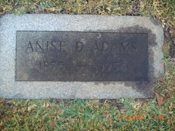 Anise Dinah <I>Wright</I> Adams 