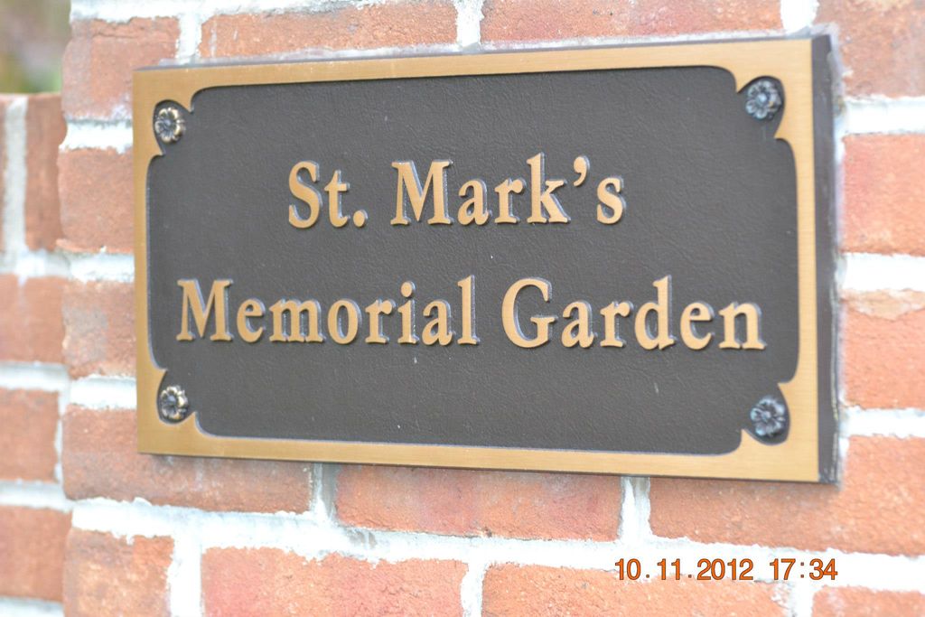 Saint Marks Memorial Garden