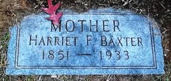 Harriet Frances <I>Pitts</I> Baxter 