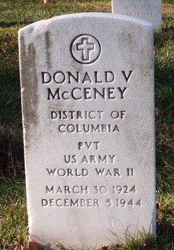 PVT Donald V McCeney 