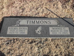 Velma Dora <I>Lewis</I> Timmons 