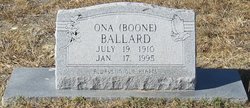 Ona Orzell <I>Boone</I> Ballard 