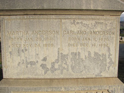 Martha Ann <I>McDaniel</I> Anderson 