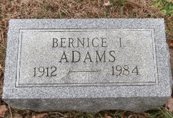 Bernice I <I>Klinedinst</I> Adams 