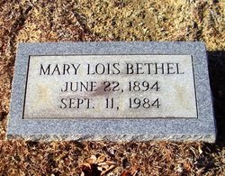 Mary Lois <I>Byrd</I> Bethel 