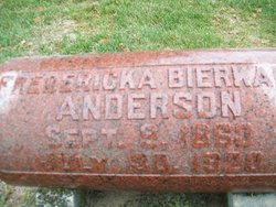 Fredericka <I>Bierkamp</I> Anderson 