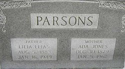 Ada Elizabeth <I>Jones</I> Parsons 