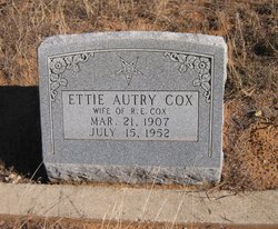 Ettie Mollie <I>Autry</I> Cox 