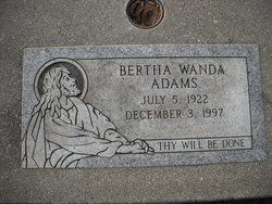 Bertha Wanda Adams 