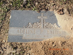 Adeline M <I>Powell</I> Baldwin 