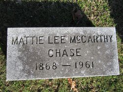 Mattie Lee <I>McCarthy</I> Chase 