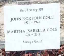 Martha Isabella Cole 