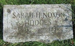 Sarah H. <I>Noxon</I> Hodges 