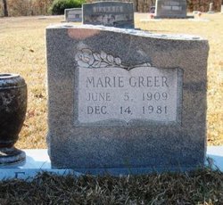 Alice Marie <I>Greer</I> Allen 