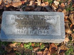 Elizabeth Ann “Bessie” <I>Jackson</I> Goodwin 