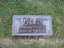 Saphronia Victoria “Vick” <I>Adams</I> Brown      Miller 