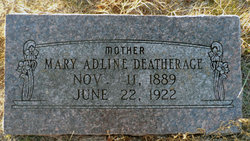 Mary Adeline <I>McClure</I> Deatherage 
