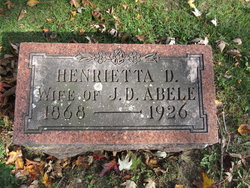 Henrietta Dorothea <I>Klein</I> Abele 