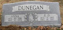Anna May <I>Freeman</I> Dunegan 