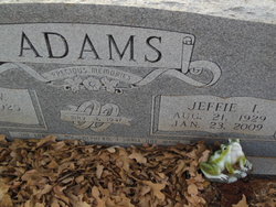 Jeffie Inez <I>Bynum</I> Adams 