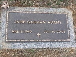 Janie Ellen <I>Garman</I> Adams 