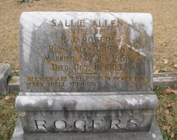 Sallie <I>Allen</I> Rogers 